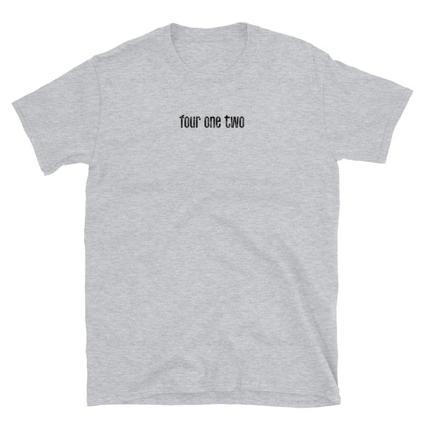 Four One Two (412) ENGLISH Short-Sleeve Unisex T-Shirt: BLACK PRINTING