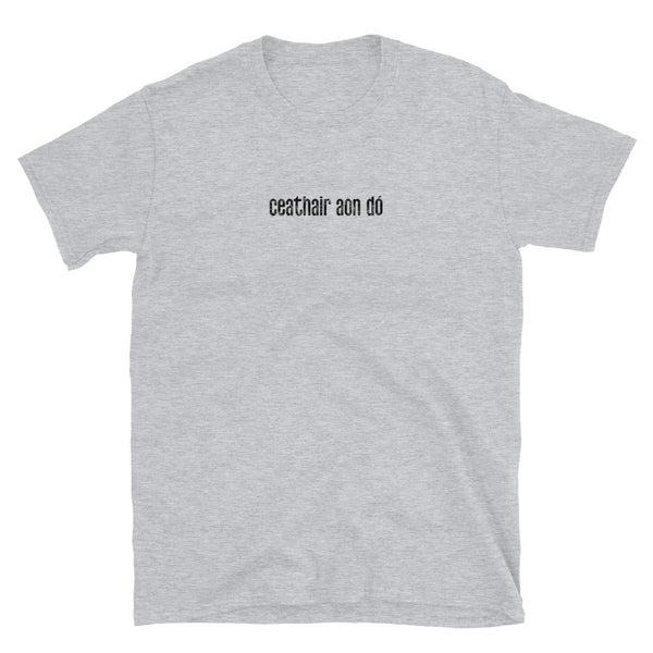 Ceathair Aon Dó (FOUR ONE TWO | 412) IRISH Short-Sleeve Unisex T-Shirt: BLACK PRINTING