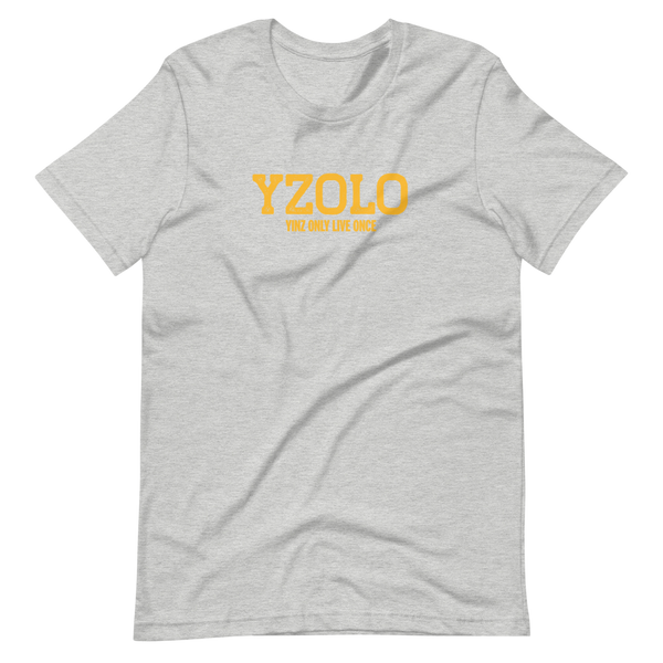 Yinz Only Live Once (YZOLO) T-Shirt: Gold Printing