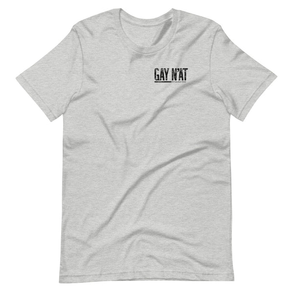 GAY N’AT T-SHIRT: BLACK PRINTING