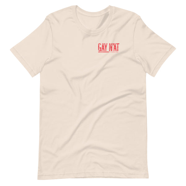 GAY N’AT T-SHIRT: RED PRINTING