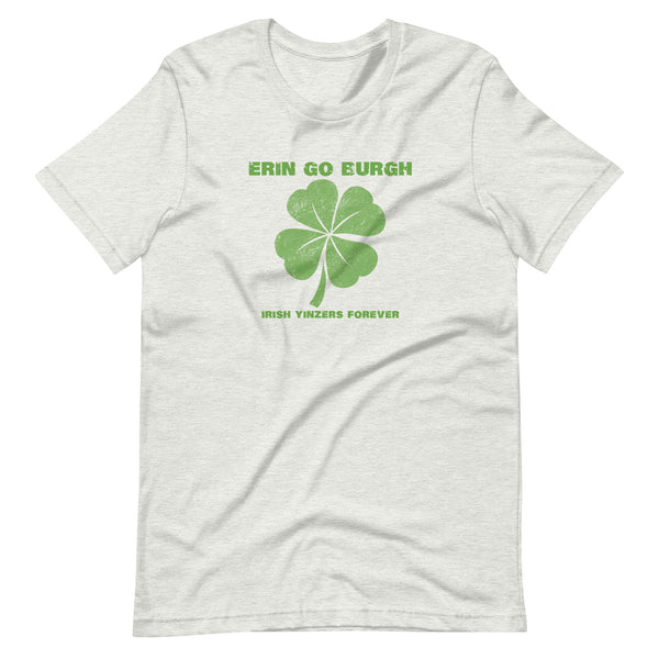 ERIN GO BURGH SHORT-SLEEVE UNISEX T-SHIRT: GREEN PRINTING