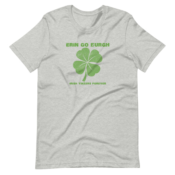 ERIN GO BURGH SHORT-SLEEVE UNISEX T-SHIRT: GREEN PRINTING