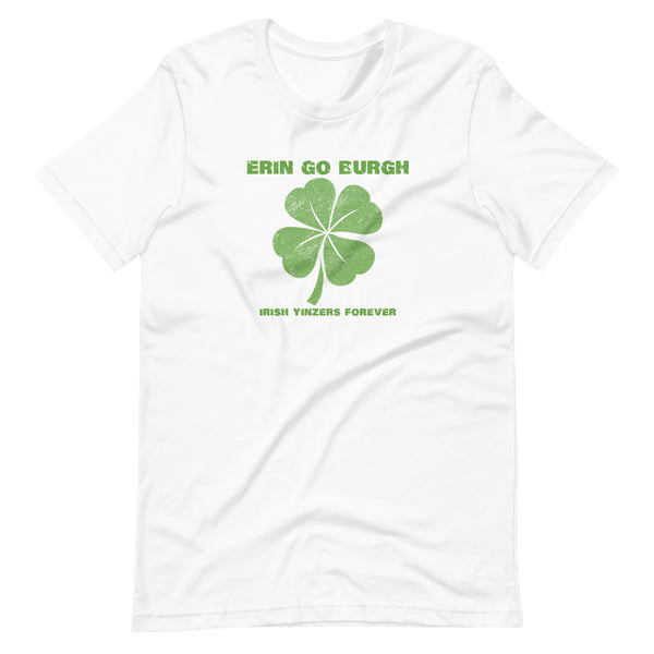 ERIN GO BURGH SHORT-SLEEVE UNISEX T-SHIRT: GREEN PRINTING